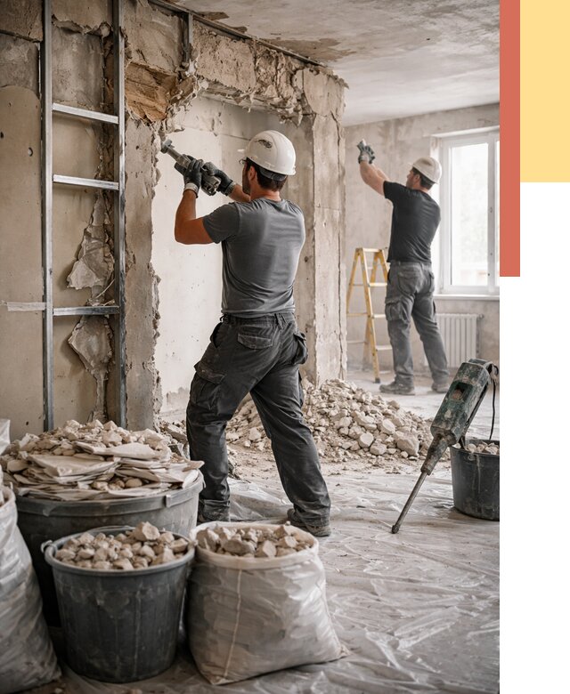 Демонтажные работы в Инте от 2738 руб. — услуги и цена под ключ | ОТДЕЛОЧНИК-Инт