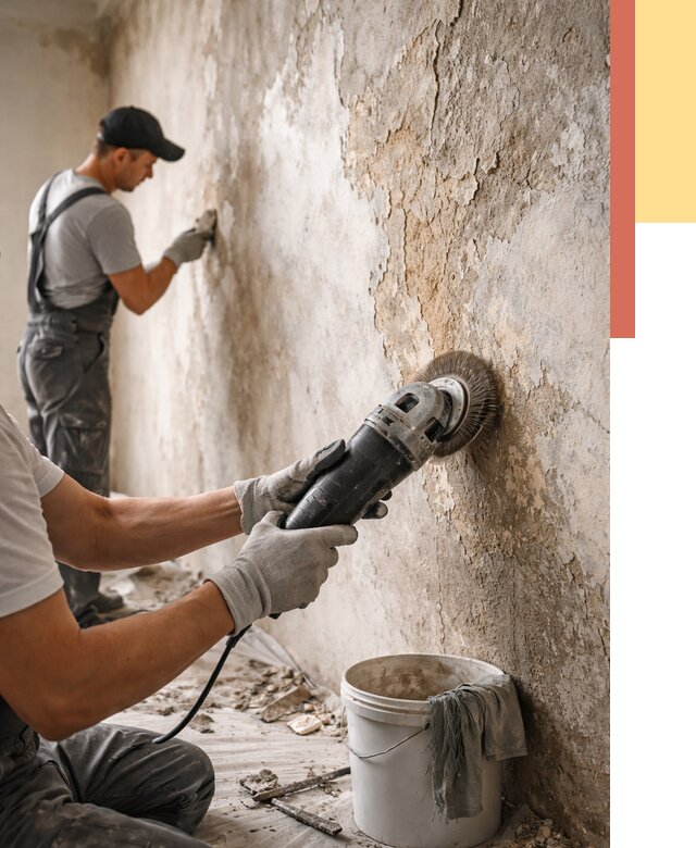 Снятие и удаление краски со стен в Инте от 2130 руб. — ОТДЕЛОЧНИК-Инт