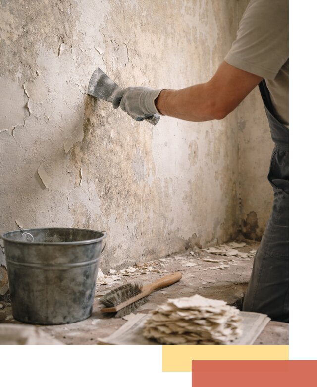 Удаление старой краски со стен в Инте качественно и быстро