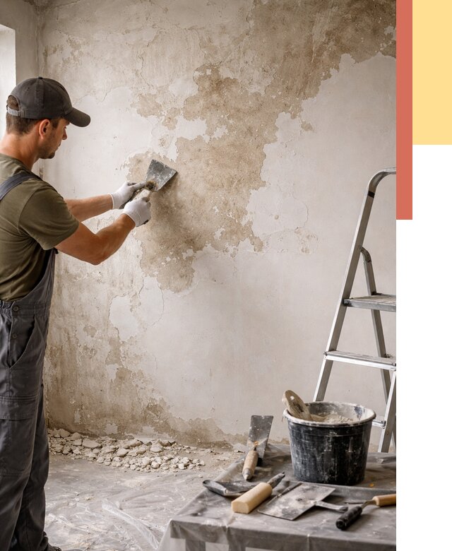 Снятие старой шпаклевки в Инте от 1876 руб. — быстро и недорого | ОТДЕЛОЧНИК-Инт