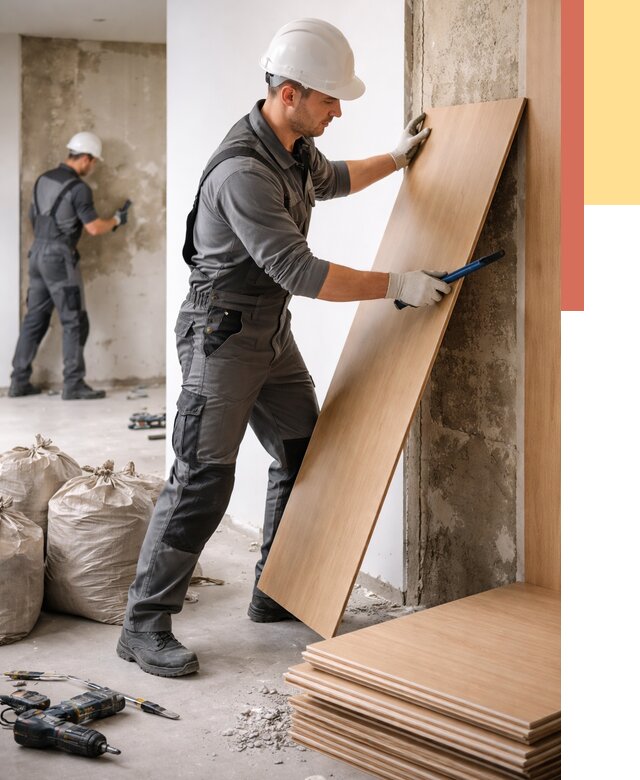 Демонтаж стеновых панелей в Инте от 3550 руб. за м² быстро и недорого | ОТДЕЛОЧНИК-Инт