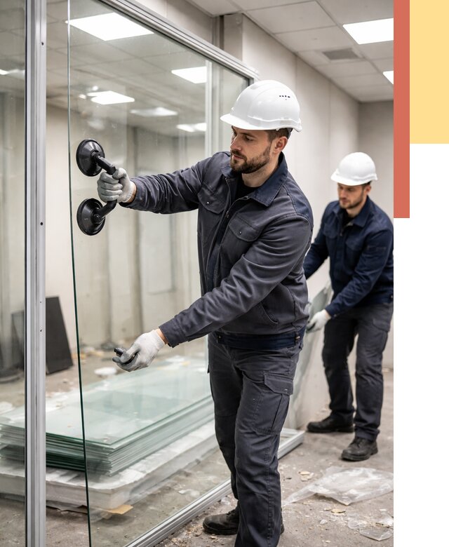 Демонтаж стеклянных перегородок в Инте от 3245 руб. — быстро и недорого | ОТДЕЛОЧНИК-Инт