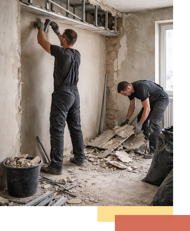 Демонтаж короба из гипсокартона в Инте быстро и аккуратно