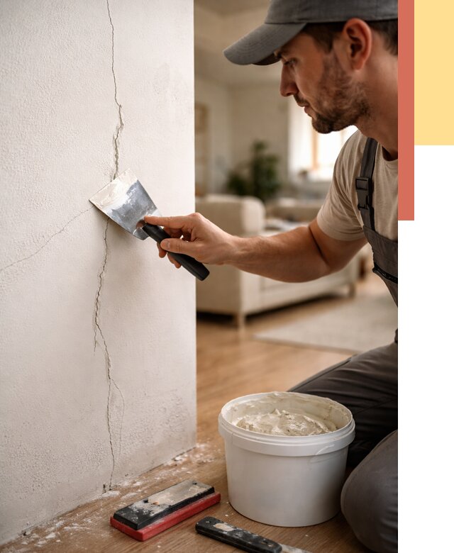 Заделка трещин и сколов в Инте от 2485 руб. — быстро и недорого | ОТДЕЛОЧНИК-Инт