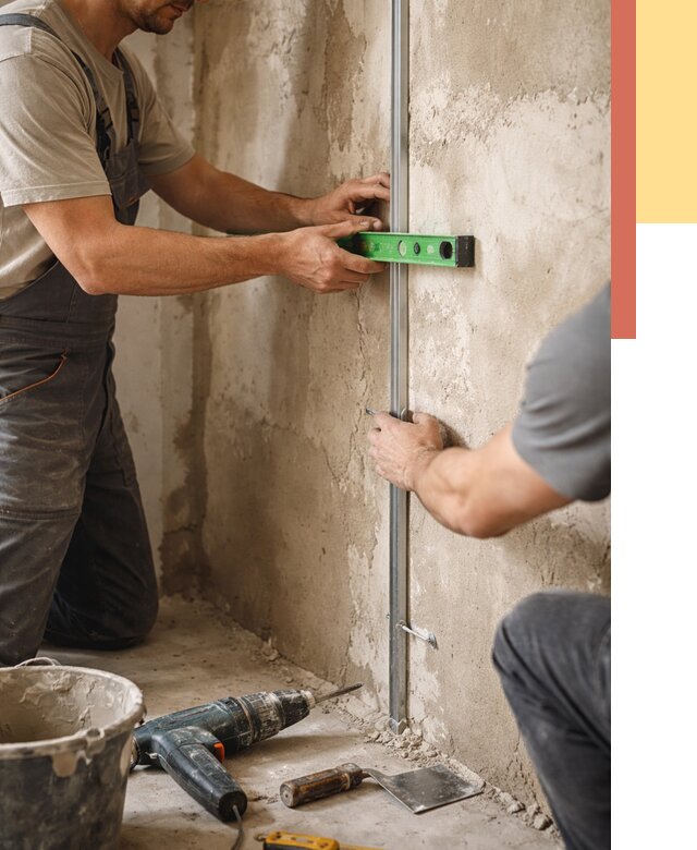 Установка штукатурных маяков в Инте от 7099 руб. — быстро и недорого | ОТДЕЛОЧНИК-Инт