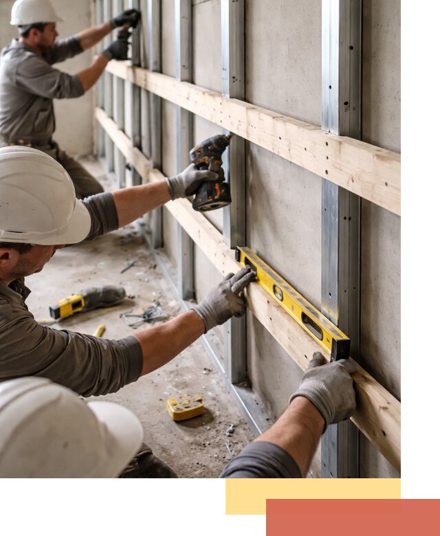 Устройство обрешетки под панели в Инте