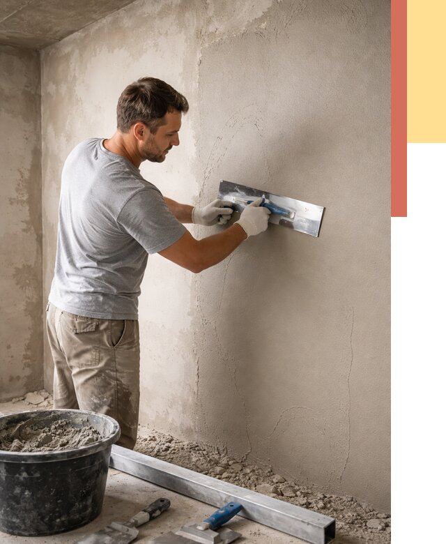 Штукатурка стен без маяков в Инте от 7302 руб/м2 — услуги и цена | ОТДЕЛОЧНИК-Инт