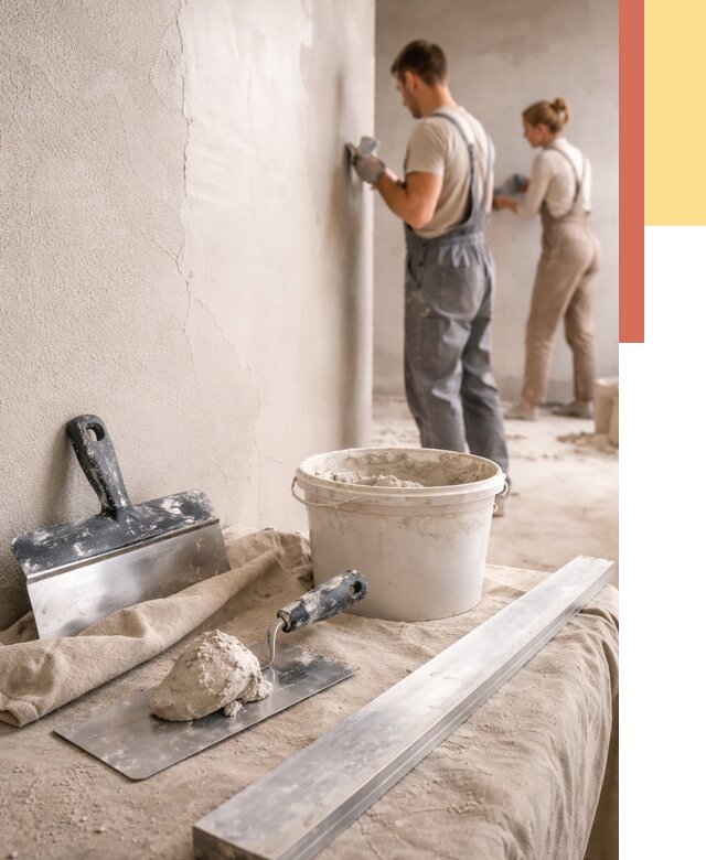 Штукатурка стен гипсовая в Инте от 4564 руб/м2 — быстро и недорого | ОТДЕЛОЧНИК-Инт