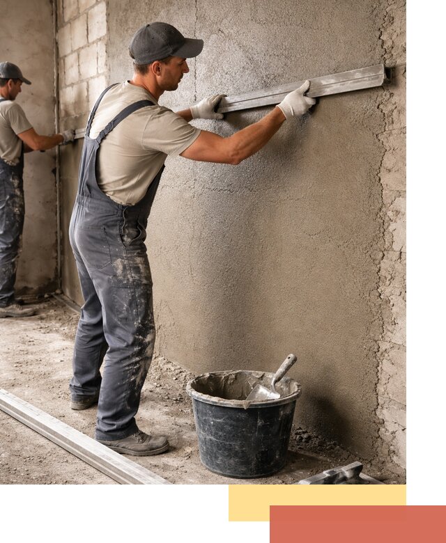 Штукатурка стен цементно-песчаная в Инте профессионально