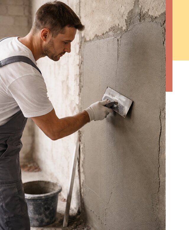 Штукатурка стен под плитку в Инте от 4260 руб./м2 — выравнивание под плитку | ОТДЕЛОЧНИК-Инт