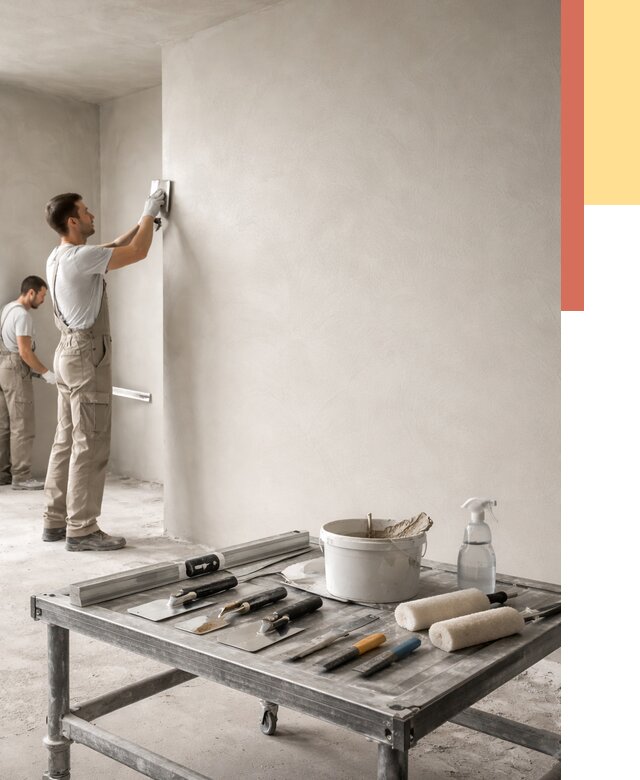 Штукатурка стен под покраску в Инте от 4564 руб./м² — качественно и недорого | ОТДЕЛОЧНИК-Инт