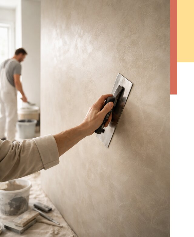 Венецианская штукатурка в Инте от 3550 руб/м² — нанесение стен под ключ | ОТДЕЛОЧНИК-Инт