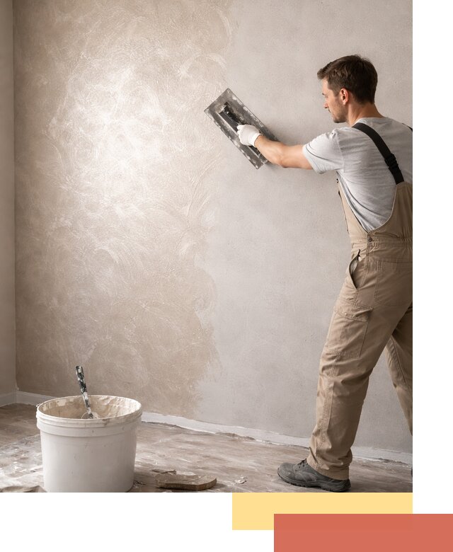 Декоративная штукатурка «Мокрый шелк» под ключ в Инте