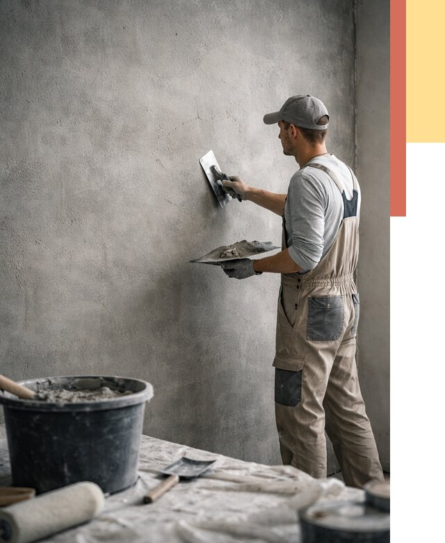 Декоративная штукатурка под бетон в Инте от 2536 руб./м² — нанесение под ключ | ОТДЕЛОЧНИК-Инт