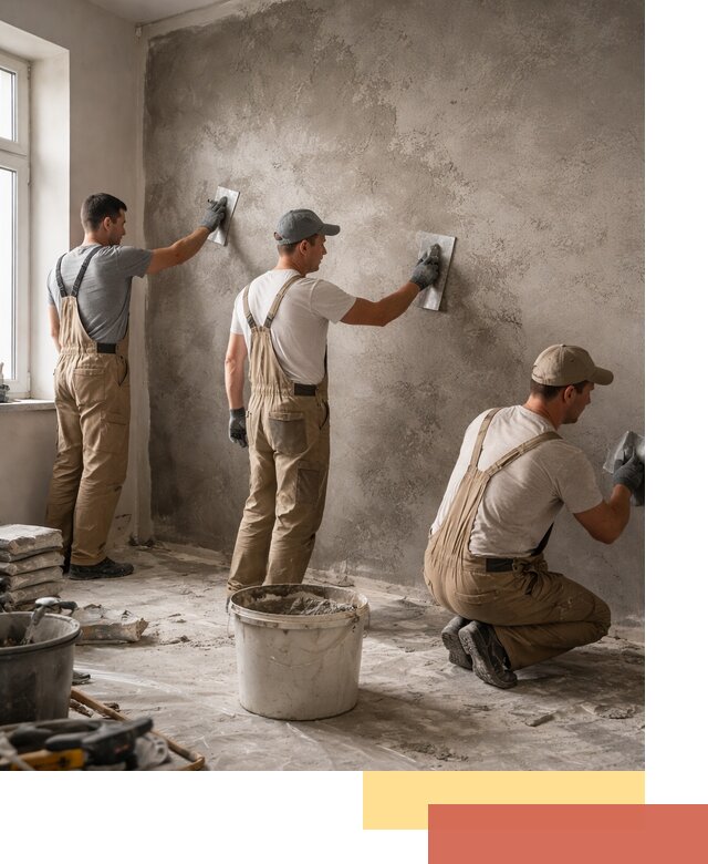 Декоративная штукатурка под бетон в Инте для стен и потолков