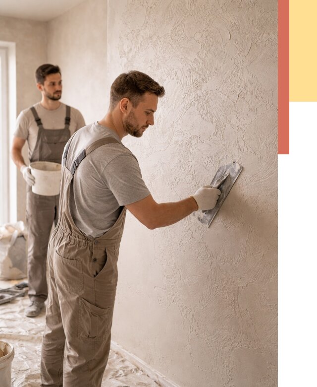 Фактурная штукатурка стен в Инте от 4260 руб./м² — заказать под ключ | ОТДЕЛОЧНИК-Инт