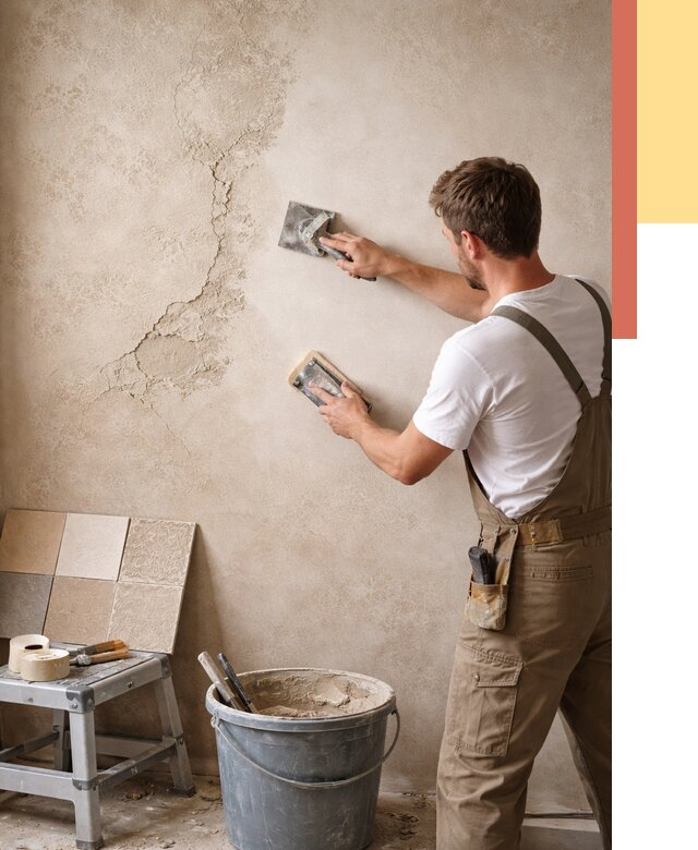 Ремонт декоративной штукатурки в Инте от 4564 руб. под ключ | ОТДЕЛОЧНИК-Инт