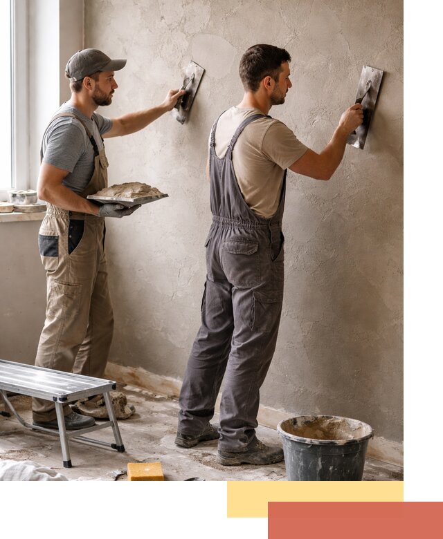 Ремонт декоративной штукатурки и восстановление фактуры в Инте