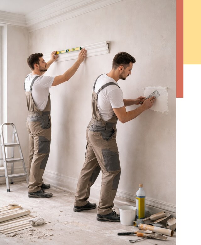 Монтаж лепнины на стены в Инте от 4564 руб. — недорого, быстро | ОТДЕЛОЧНИК-Инт