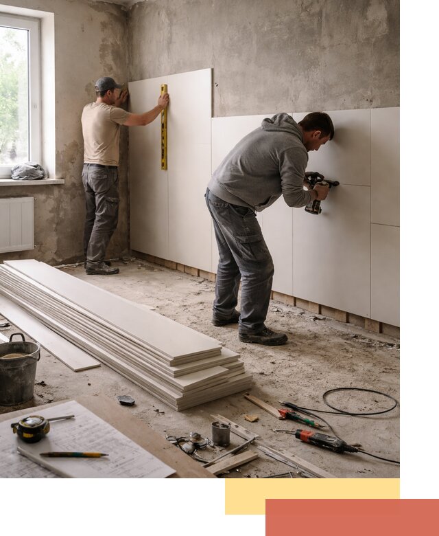 Монтаж ПВХ панелей на стены в Инте качественно и быстро