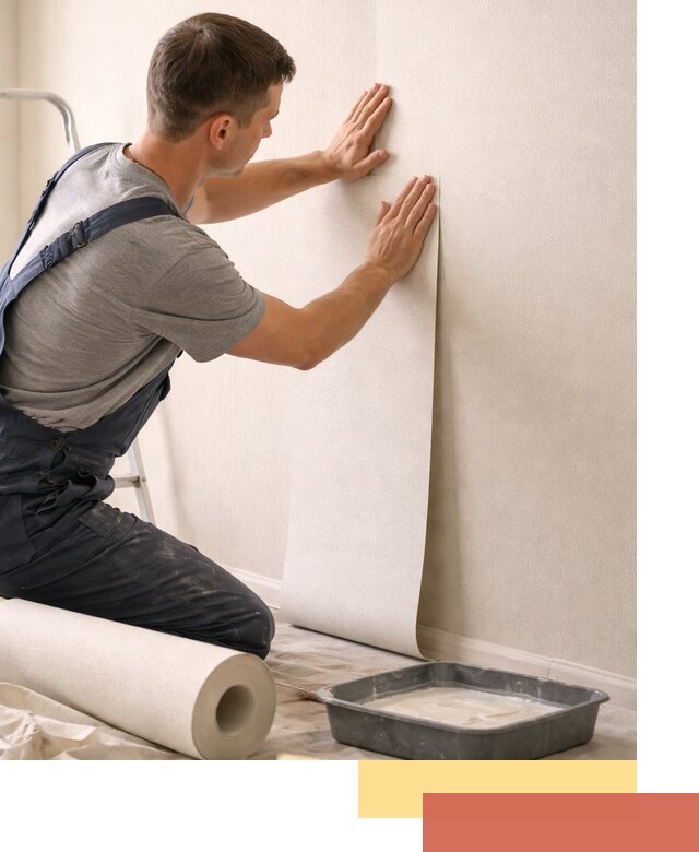 Поклейка флизелиновых обоев в Инте качественно и быстро