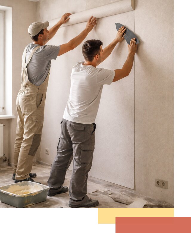 Поклейка виниловых обоев в Инте профессионально и качественно