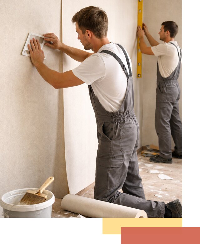 Поклейка бумажных обоев в Инте качественно и недорого