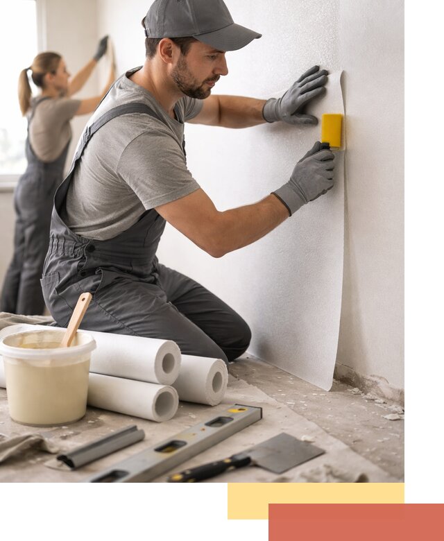 Поклейка стеклообоев профессионально в Инте