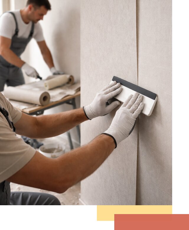 Поклейка обоев под покраску в Инте профессионально и быстро