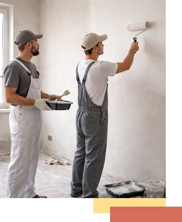 Покраска стен водоэмульсионной краской в Инте