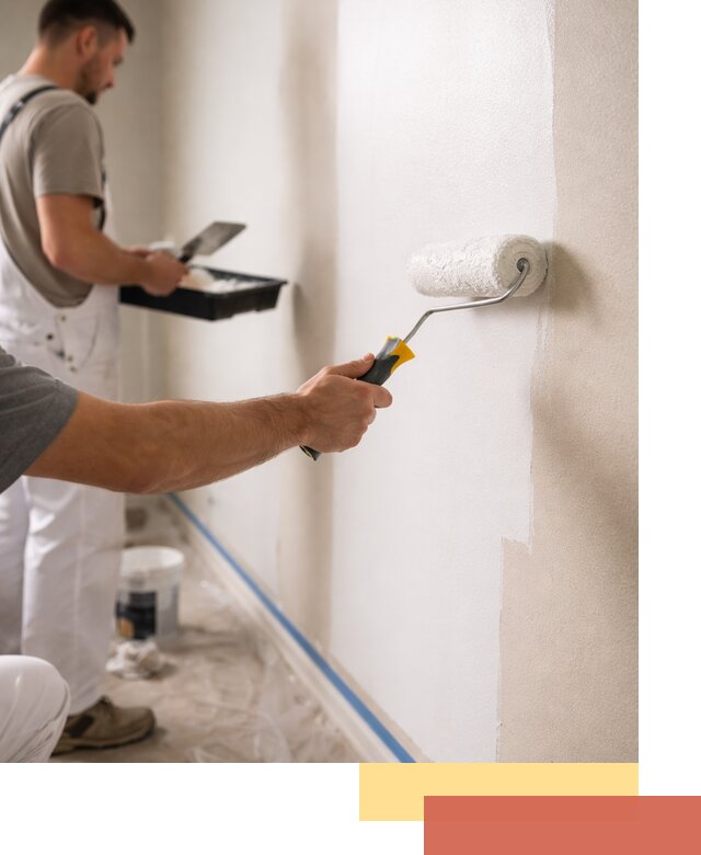 Покраска стен акриловой краской профессионально в Инте