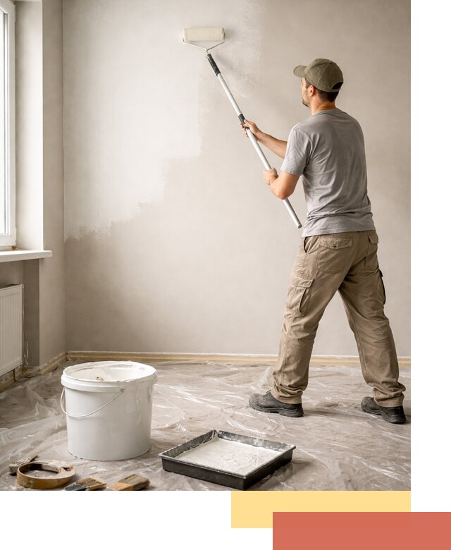 Покраска стен латексной краской в Инте качественно и быстро