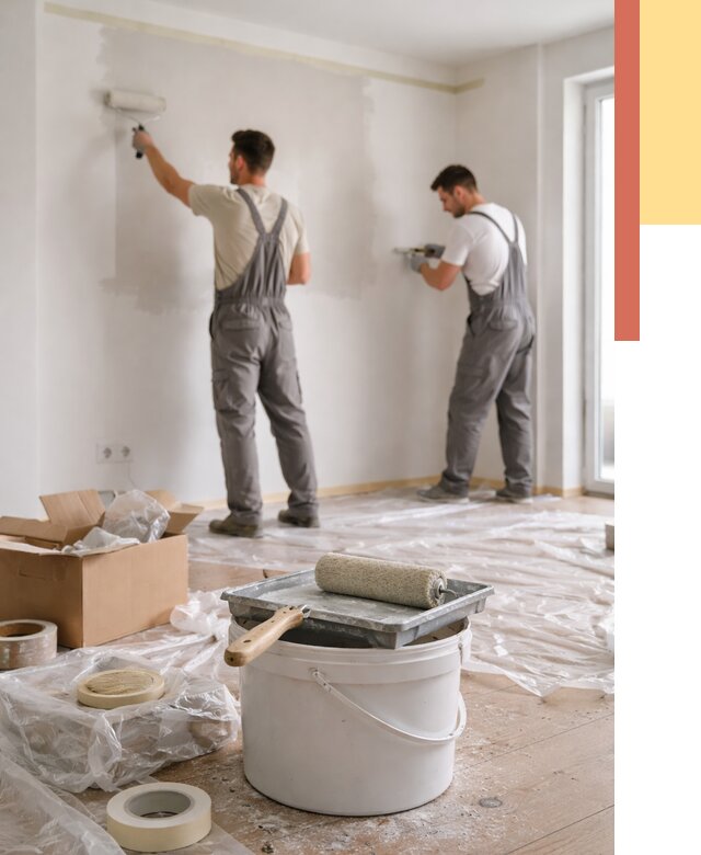 Покраска стен в квартире в Инте от 2536 руб/м2 — быстро и недорого | ОТДЕЛОЧНИК-Инт