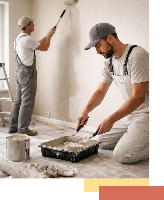 Покраска стен в квартире в Инте — профессионально и аккуратно