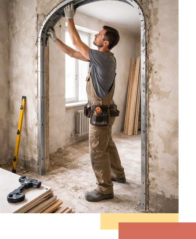 Устройство арочного проема в Инте под ключ