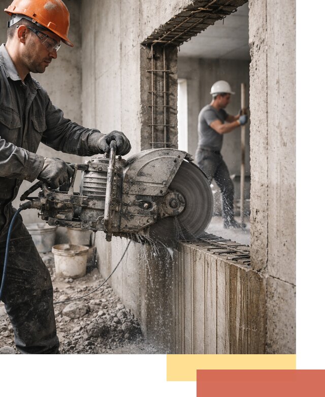 Алмазная резка проемов в Инте быстро и точно