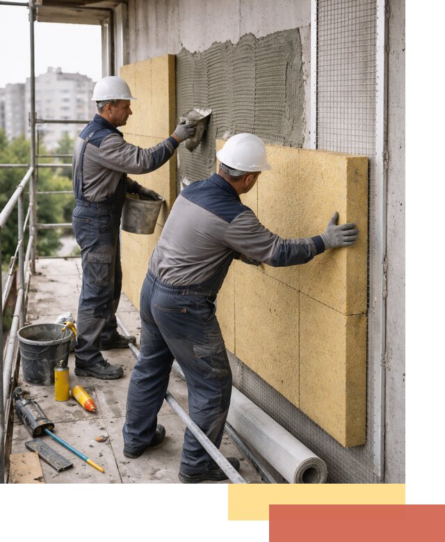 Утепление стен зданий и домов в Инте качественно и надежно