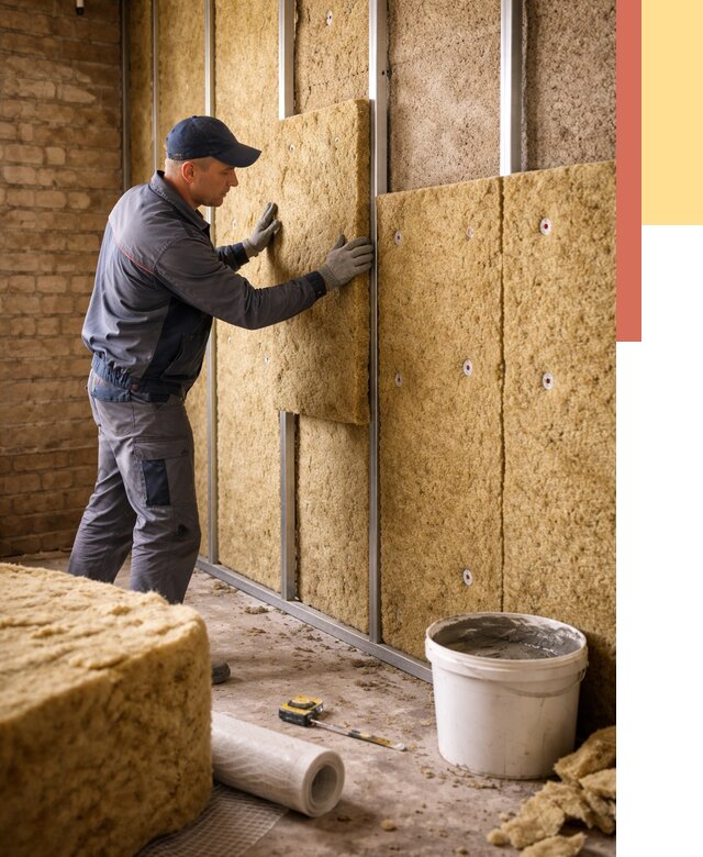 Утепление стен минватой в Инте от 1369 руб./м2 — недорого и быстро | ОТДЕЛОЧНИК-Инт