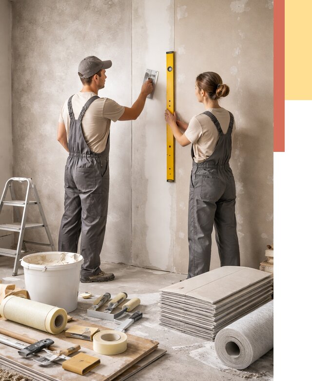 Отделка стен в Инте от 1521 руб/м² — недорого, быстро, под ключ | ОТДЕЛОЧНИК-Инт