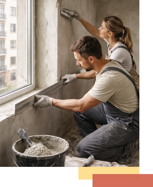 Штукатурка откосов дверей и окон профессионально в Инте