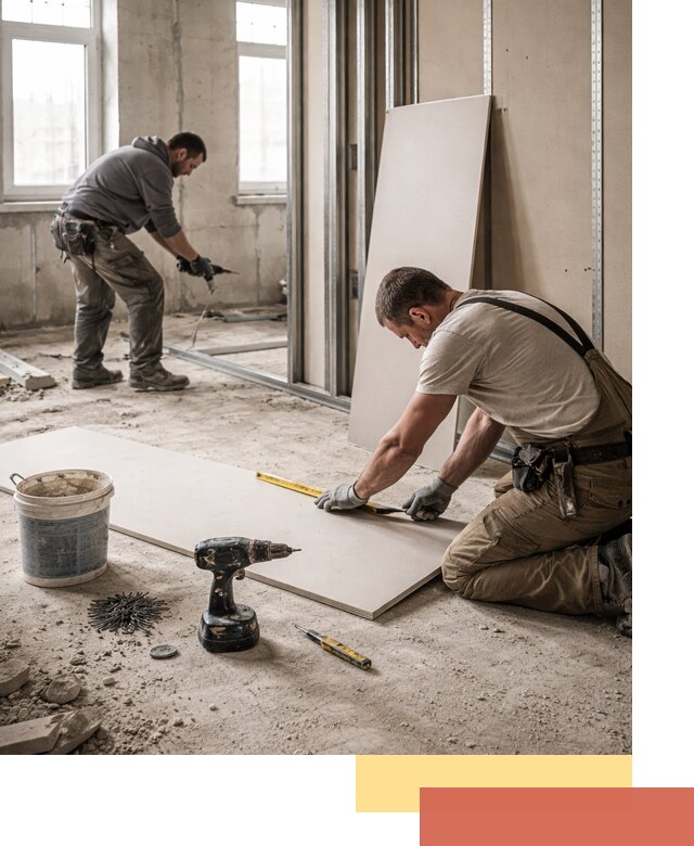 Кладка перегородок из ПГП под ключ в Инте