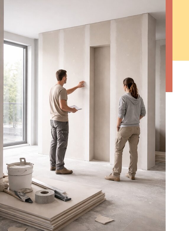 Зонирующая перегородка из гипсокартона в Инте от 2840 руб. под ключ | ОТДЕЛОЧНИК-Инт