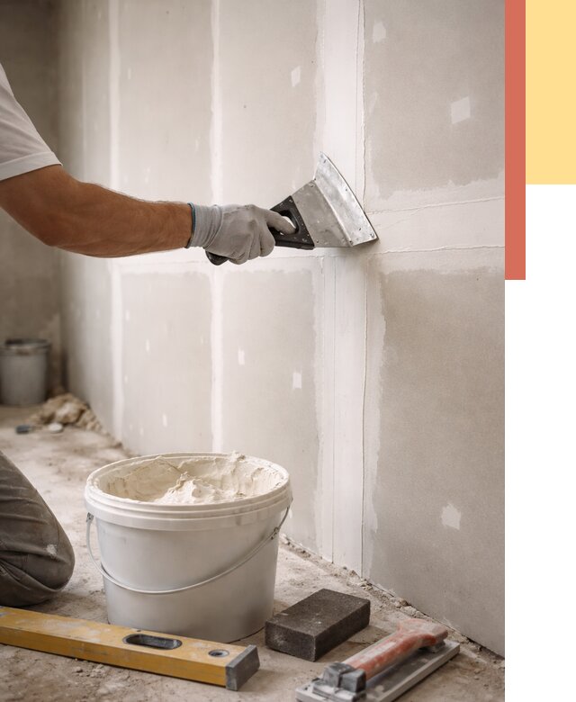 Шпаклевка перегородок из гипсокартона в Инте от 2536 руб. — услуги ОТДЕЛОЧНИК-Инт