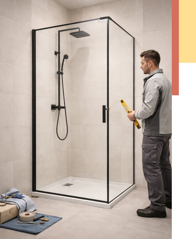 Стеклянные перегородки для душа в Инте от 12678 руб. | Монтаж под ключ — ОТДЕЛОЧНИК-Инт