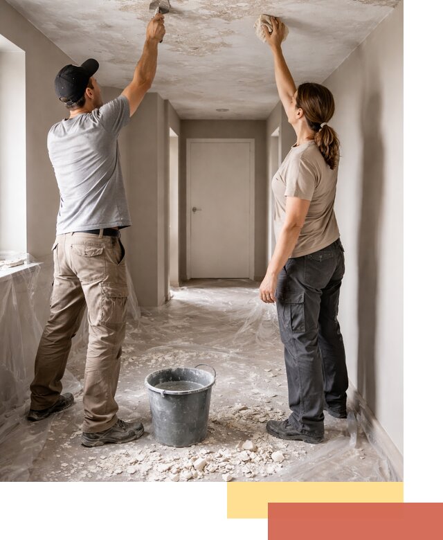 Удаление побелки с потолка в Инте — быстро и аккуратно