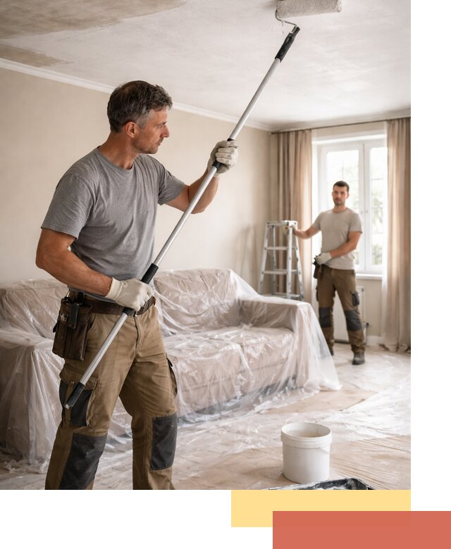 Грунтовка потолка в Инте — подготовка под покраску и отделку