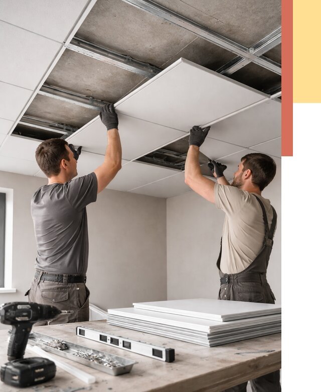 Монтаж кассетного потолка в Инте от 4564 руб/м2 — установка и сборка | ОТДЕЛОЧНИК-Инт