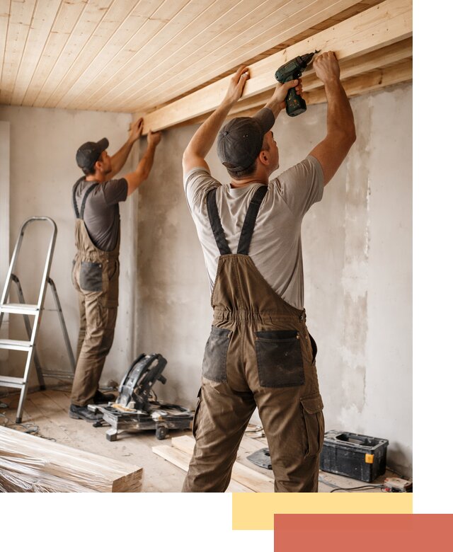 Монтаж потолка из вагонки в Инте профессионально и аккуратно