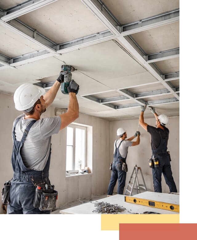 Кессонный потолок из гипсокартона под ключ в Инте