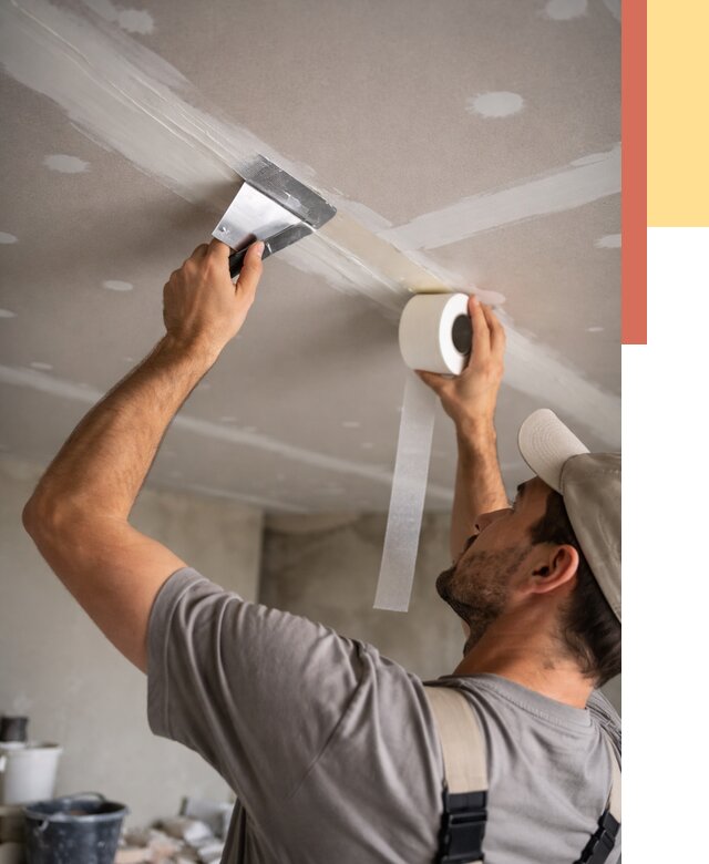 Обработка швов потолка ГКЛ в Инте от 7607 руб. под ключ | ОТДЕЛОЧНИК-Инт